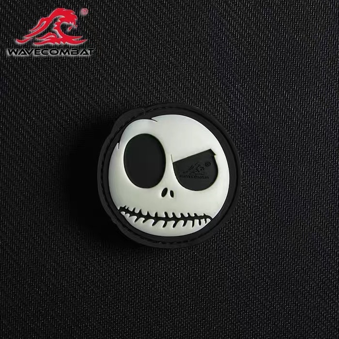 Night Light Clown 3D Glue Badge Personality Badge Magic Sticker Creative Arm Badge Bag Sticker Wave Monarch