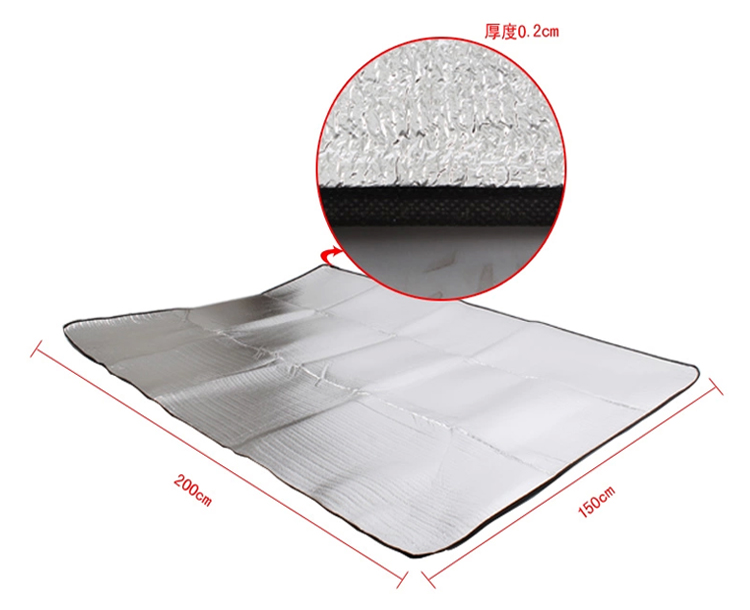 Độ ẩm pad ngoài trời mat mat mat phim nhôm dày đôi di động cắm trại mat lều - Thảm chống ẩm / Mat / Gối thảm xốp lót sàn