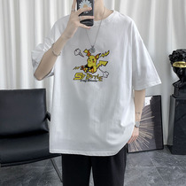 Mens short sleeves 2021 new summer 50% Half sleeves T-shirts Mens summer clothing Compassionate Easing Tide trends clothes