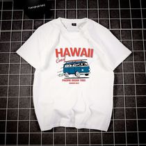 2020 Summer Loose 50% Sleeve T-Shirt Male Port Wind Ins New Tide Middle Sleeve Blouse Printed Short Sleeve Compassionate