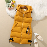 Áo khoác vest nữ phiên bản Hàn Quốc của áo khoác mùa thu đông Các mẫu áo không tay dài áo vest trùm đầu Phiên bản Hàn Quốc của áo vest thủy triều áo nữ đẹp