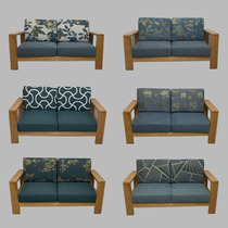 Customized solid wood sofa cover all-inclusive sofa non-slip cushion back cover pillow cover bay window cushion with zipper cloth cover