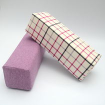 Chinese cotton linen linen high density sponge square armrest square pillow armrest pillow chaise longue bed square sofa armrest pillow