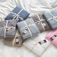 Net đỏ một mảnh khăn trải giường cotton bông rửa rắn Khăn màu bông 1,5m 1,8 m đơn giường đôi Li cũ thô - Trang bị Covers Ga chun và ga phủ