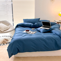 Light and luxurious 50 All cotton long suede cotton four sets washed cotton quilts by cover pure cotton bunk bed All season universal