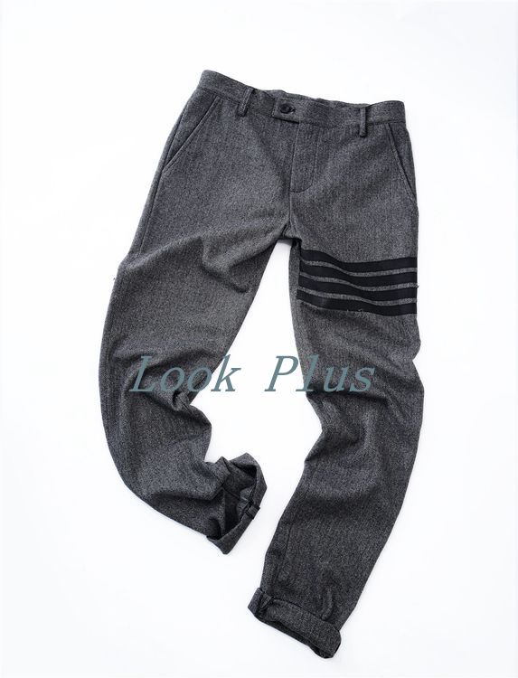 Anh retro xương cá len len tweed Slim TB phù hợp với vest ba mảnh phù hợp với áo dạ nam