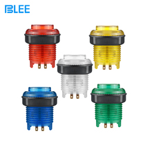 Baoli with light insert button 24mm28mm transparent button game machine grab doll machine accessories 5V light button key