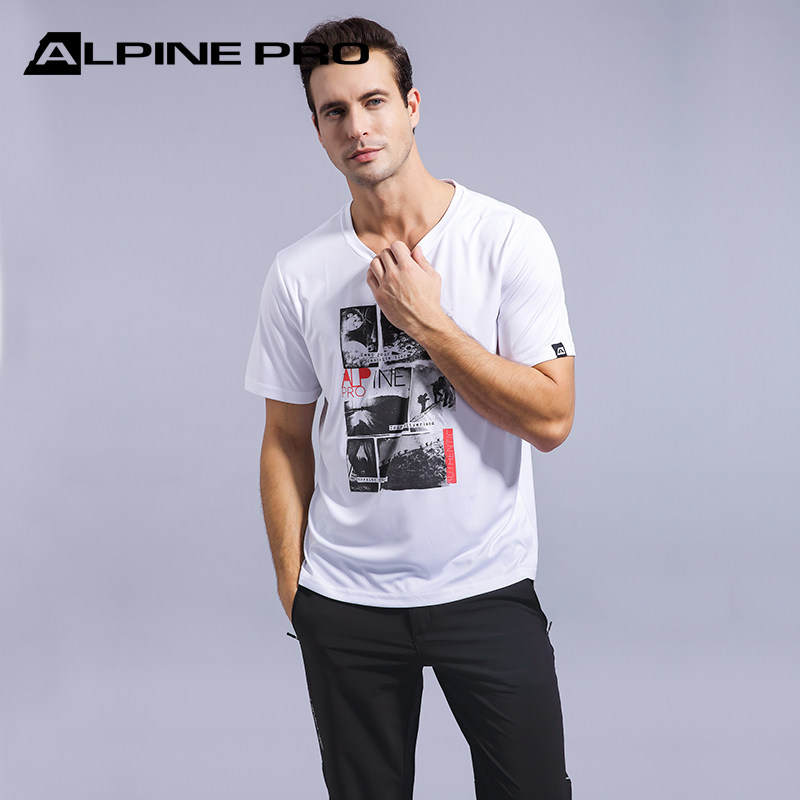 Alpine Animen Loose Large Size Code Speed Dry Short Sleeve T-shirt Breathable Round Collar Sport Perspiration Quick Dry Clothing
