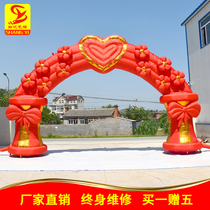 New wedding inflatable arch 6 meters 8 meters Wedding celebration rainbow door opening birthday party Wedding gas mold door