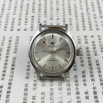 Original stock all-steel medium-sized Chunlan brand silver-faced manual mechanical watch with diameter 32 mm and comes with a strap