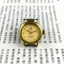 Original inventory Shanghai brand yellow case round nail yellow face manual mechanical womens watch diameter 27 mm free 1 strap