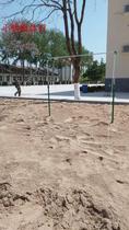 Outdoor single parallel bar Army competition horizontal bar Parallel bar Outdoor cast iron horizontal bar Special thickened base for troops