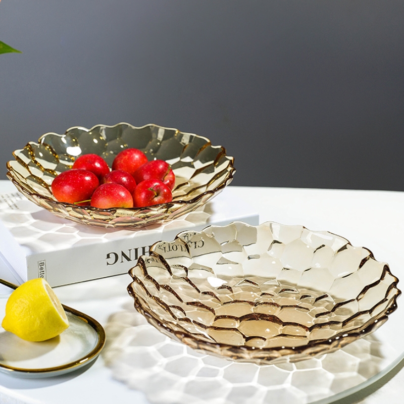 New Chinese-style fruit plate high-end 2022 new simple household coffee table snack placement plate candy plate dried fruit plate