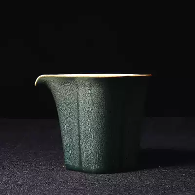 Ningxiang Pavilion coarse pottery fair Cup Ceramic color glaze tea Haigong Cup Kung Fu tea accessories Tea separator Uniform cup