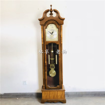 Old Shanghai production inventory old Qinjiang brand floor clock props decoration decoration