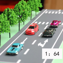 1:64 Urban Road Road Crossroads T-shaped intersection simulation floor background ornaments sand Real Estate