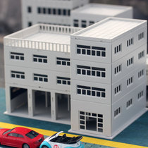 Assembly simulation building model sand disc pendulum piece teaching building hospital n proportion 1:150 100 64 64 50 Scene