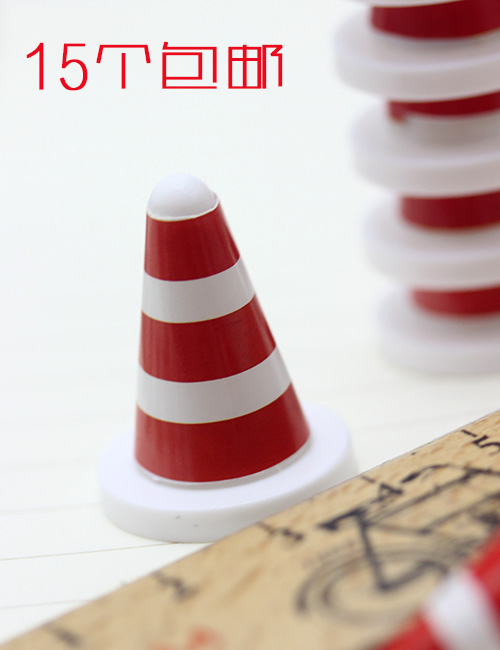 Roadblock xô mô phỏng thu nhỏ mini trumpet mô hình tĩnh phụ kiện cảnh đồ chơi đồ trang trí vỉa hè đường cone ice cream xô tro choi tre em