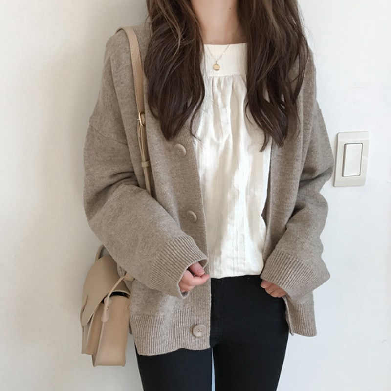 Plus Size Women's Clothing Spring and Autumn New Loose Slimming Knitted Sweater for Fat Girls, Stylish and Versatile Casual Cardigan Jacket Plus Size Women's Clothing Spring and Autumn New Loose Slimming Knitted Sweater for Fat Girls, Stylish and Versatile Casual Cardigan Jacket