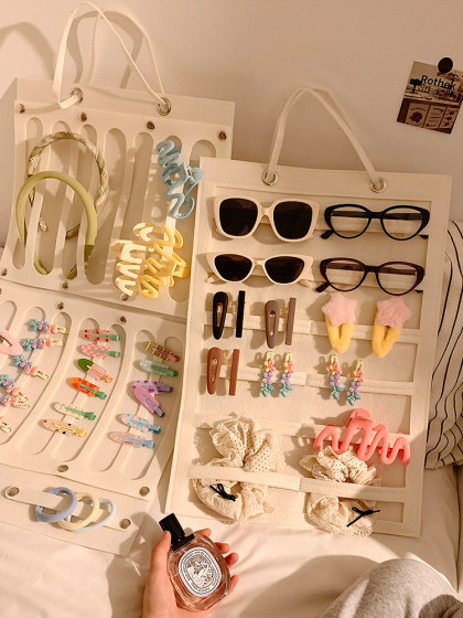 发夹发卡发饰发箍发圈收纳神器壁挂袋子墨镜展示置物架首饰饰品盒