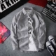Áo sơ mi kẻ sọc nam tay dài phiên bản Hàn Quốc của xu hướng hoang dã bf port gió ins super fire couple áo khoác nam áo unisex