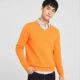 Áo len nam mùa xuân và mùa thu 2019 áo len cổ lọ cotton áo len màu rắn Áo len nam trẻ trung - Cardigan áo khoác nam