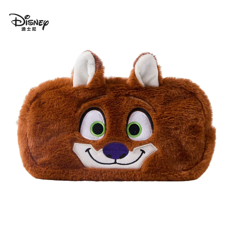 Disney, подлинный мультяшный карандашный набор, кукла, кролик, плюшевый органайзер сумка, полицейский, лиса, енот, подарок на день рождения