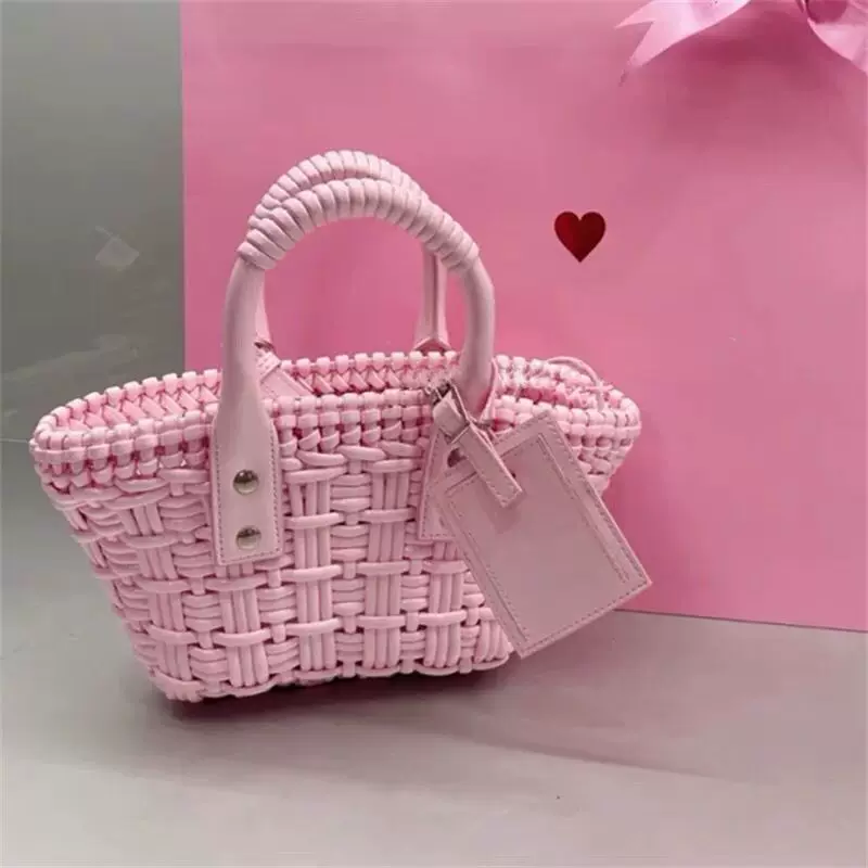 Маленькая вместительная вязаная handmade сумка, корзина, одно плечо, коллекция 2022