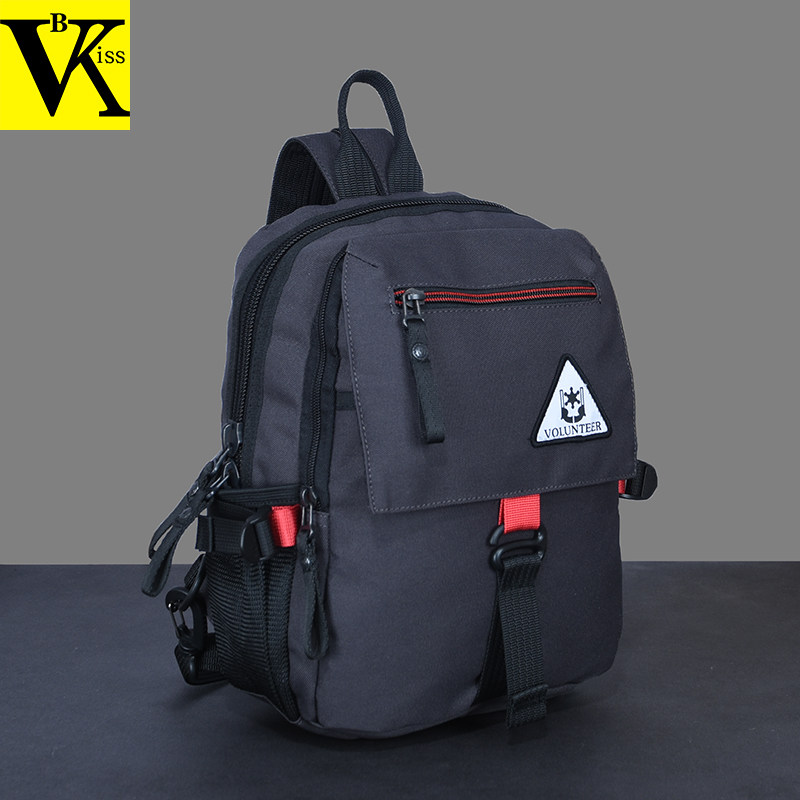 Double shoulder bag Mini travel Small bag Men's bag Bag Students Outdoor Leisure Sports Single Double Shoulder Chest Satchel