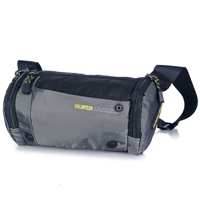 Male Purse Multifunction Running Mobile Phone Movement Skew Cross Chest Bag Canvas Large Capacity Outdoor Waterproof Small and Shoulder Bag Tide Card
