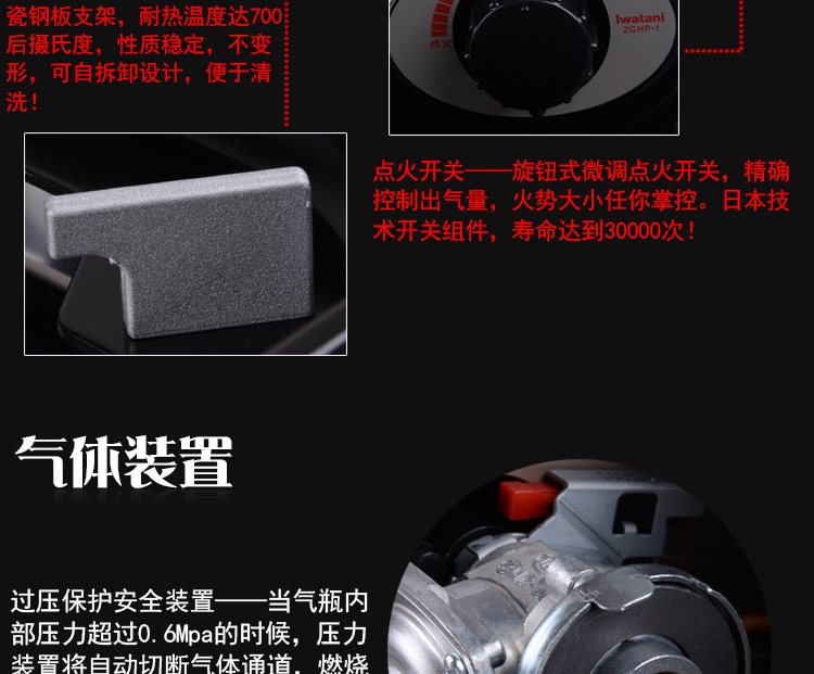 Bếp chiên rán Iwatani ZGHP-1 lò nướng ngoài trời cầm tay bếp nướng bằng bếp gas có khay nướng - Bếp lò / bộ đồ ăn / đồ nướng dã ngoại bếp mini namilux