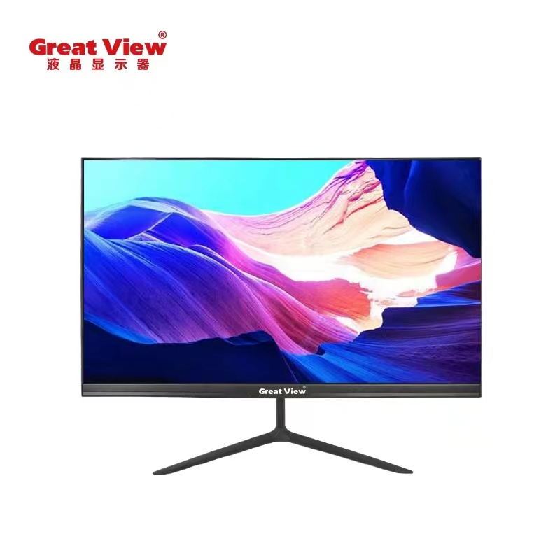 Hpc 24.5inch Computer Lcd Monitor Eye Protection 75Hz Desktop Black