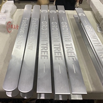 Chinese style glass door handle modern black hotel large door handle set for LOGO lettering wooden door pushdoor handrail