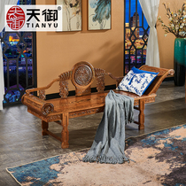 Red Wood Noble Princess Bed Chicken Wings wood Beauty Dining room Bedroom Guido Sofa New Chinese Imitation Antique Solid Wood Furniture