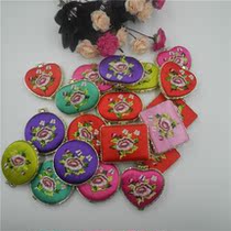 Middle Country Wind Silk Embroidered Mirror Overseas To Send Old Outer Double-sided Folded Small Mirror National Featured Gift Cosmetic Mirror