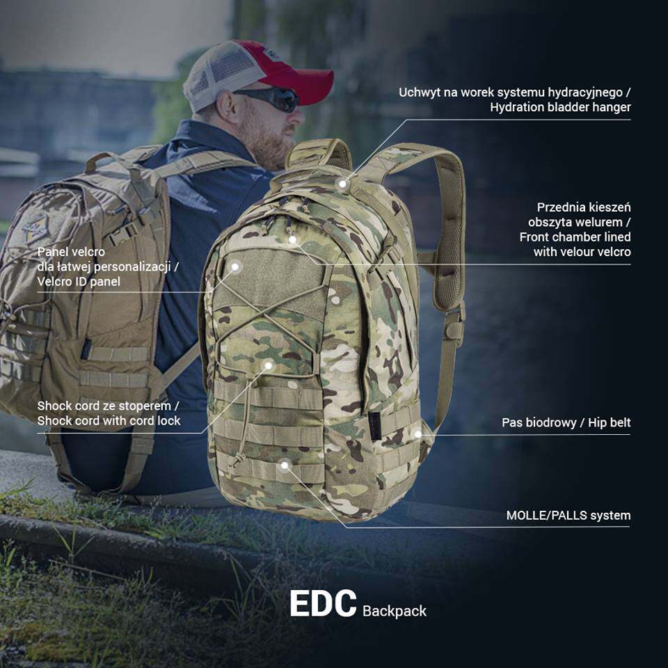 DA Assault HELIKON HELIKON EDC Tactical shoulder secret service commuter outdoor mountaineering backpack