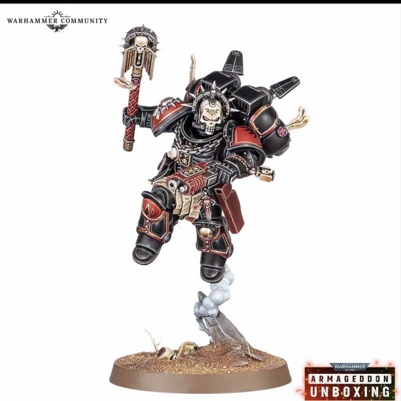 Warhammer 40K Edition 11 Ammageddon Jump Pack Priest Simplified Version Model Kit with Base