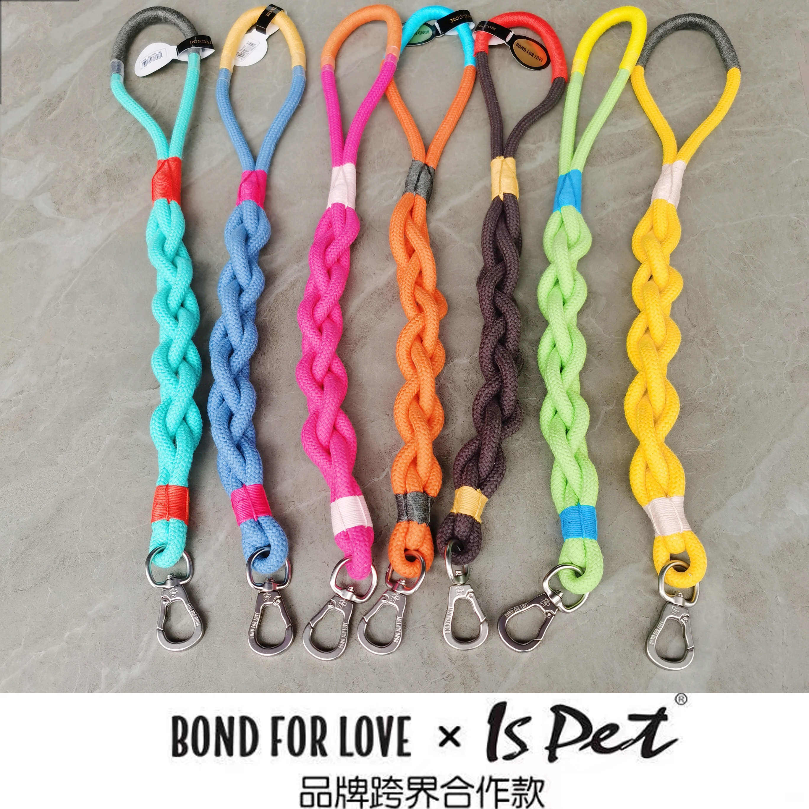 American bond for love traction rope pure cotton hit color companion rope big dog rope fat dog thick rope accompanying rope