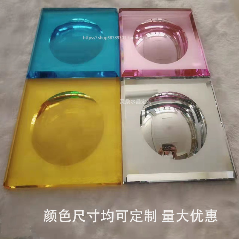 External Square Inner Circle Crystal Color Patch Screen Xuanguan Partition Background Wall