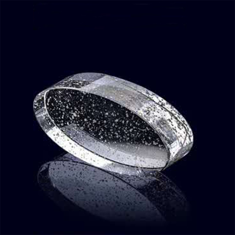 Bar bar partition cylindrical elliptical glass brick shape wall decoration hotel frosted bubble colored crystal