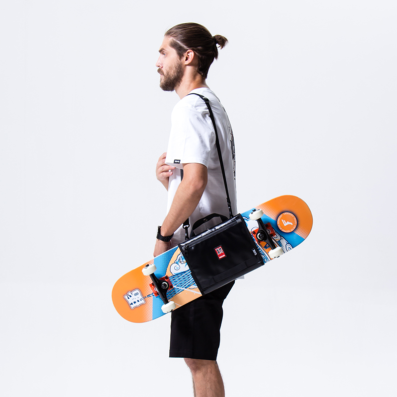 mackar original design tide brand double rocker skateboard bag shoulder multi-function portable skateboard bag male X force