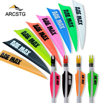 Bow and Arrow Archery Imported Arrow Feather AAEMAX2 Inch Guide Wind Plastic Puple Reflex Bow Compound Bow