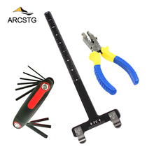 Reverse bow gear T-ruler adjustment bow T-ruler archery T-ruler Bow Arrow T-ruler chord distance D Buckle pliers copper buckle adjustment bow wrench