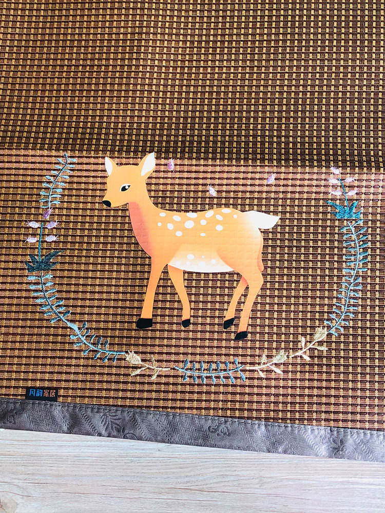 Kindergarten baby mat Ice silk Children's baby bed Bamboo mat Baby 1 2m newborn summer breathable mat