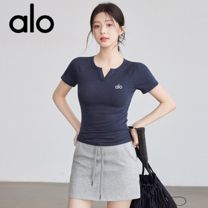 Aio Yoga Wear for Women 2026 New Sports Short-Sleeved Fitness Short-Sleeved Quick-Drying Running Training Tops Tight-Fitting T-Shirts