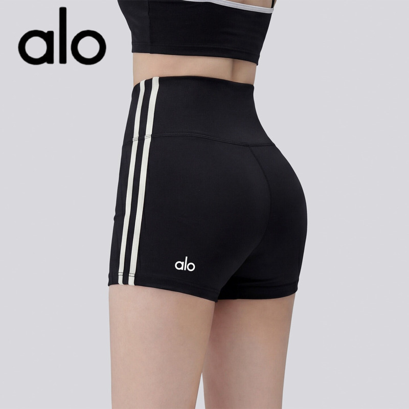 Aio Quick-Drying Breathable Three-Quarter Yoga Pants for Women, Tight-Fitting Butt-Lifting Summer Outdoor Fitness Clothing Set, Training Sports Shorts
