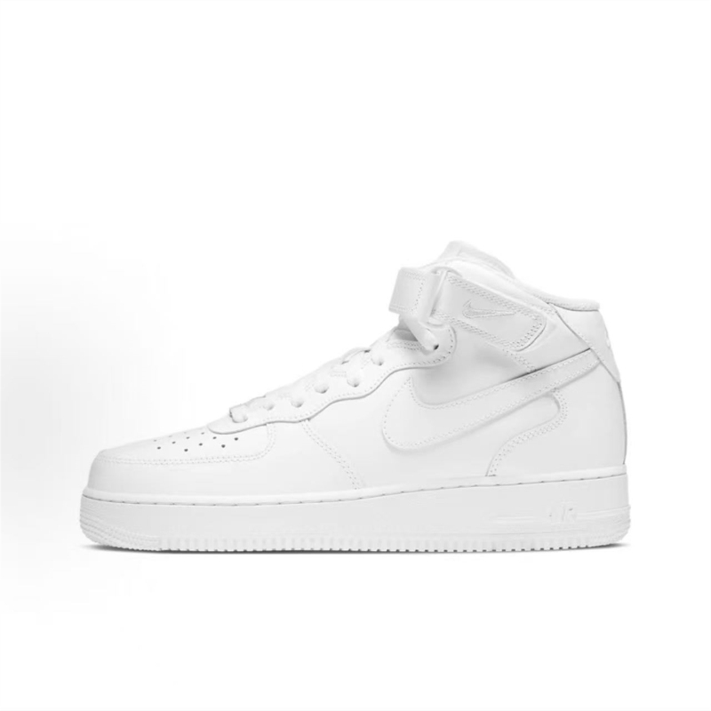 Nike Air Force 1'07 Air Force One Mid-Top Sneakers Men's Pure White Cw2289-111 Nike Air Force 1'07 Air Force One Mid-Top Sneakers Men's Pure White Cw2289-111