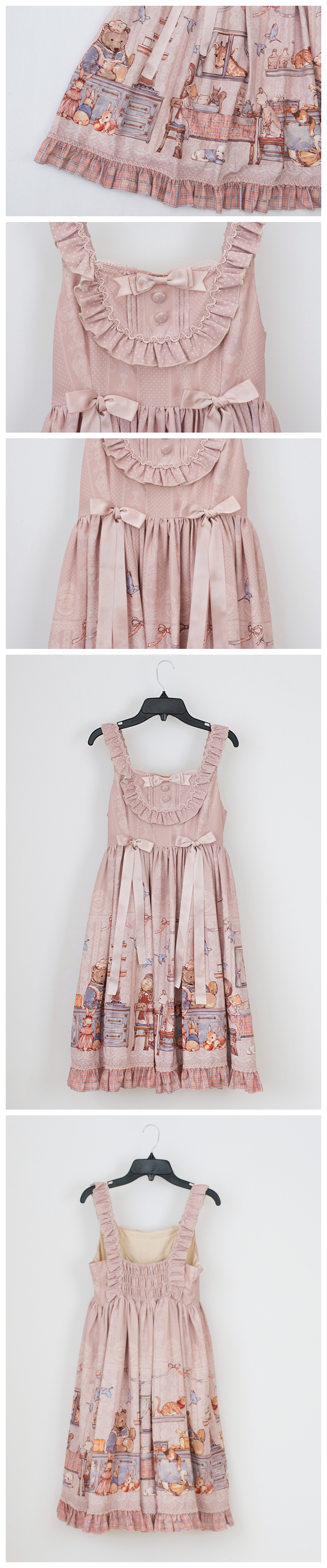 Sweety ban đầu [Bữa sáng của Annie] eo cao JSK Lolita được vận chuyển trước cuối tháng 3 chân váy da