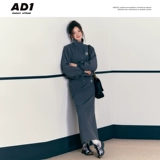 ANDYET AD1 Оригинальная дизайнерская спортивная куртка с молнией, юбка, комплект, крой «рыбий хвост»