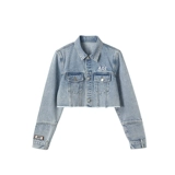 ANDYET AD1 Весенняя джинсовая ретро куртка, дизайнерский комплект, тренд сезона, с вышивкой, с печатью вашего логотипа, по фигуре